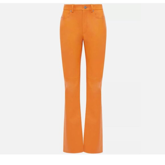 JW Anderson Leather Bootcut-Leg Trousers - Picture 4 of 15